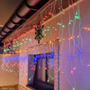 Kurtyna świetlna 1000 led girlanda, lampki wewnętrzno-zewnętrzne 45 m sople multikolor