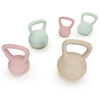 Kettlebell miękki 6 kg ciężar do ćwiczeń, kula treningowa, fitness, turkusowy