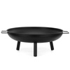 Palenisko ogrodowe z uchwytami 58 cm misa na ognisko, grill, okrągła, czarna