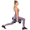 Hantle 2x10kg hexagonalne do ćwiczeń fitness ciężarki zestaw 2 szt. czarne