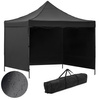 Pawilon handlowy 3x3 m namiot handlowy ekspresowy na imprezy, targ, catering, czarny