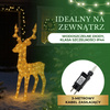 Renifer Led ozdoba świetlna 100 LED dekoracja ciepły biały
