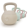 Kettlebell miękki 10 kg ciężar do ćwiczeń, kula treningowa, fitness, beżowy