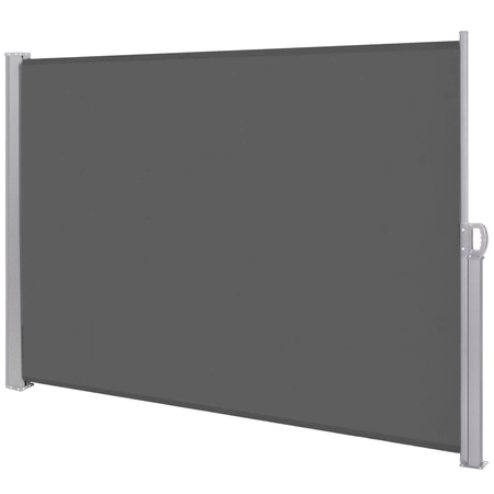 Markiza boczna tarasowa 300x160 cm roleta na balkon przesuwana osłona grafitowa