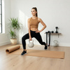 Kettlebell miękki 10 kg ciężar do ćwiczeń, kula treningowa, fitness, beżowy