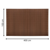 Osłona PVC maskująca 400x100 cm mata na balkon, taras, ogrodzenie, brązowa