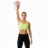 Kettlebell do ćwiczeń 8 kg hantla, odważnik treningowy ABS kula różowa