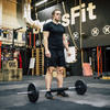 Gryf olimpijski prosty 180 cm z zaciskami 28 mm sztanga stal chromowana
