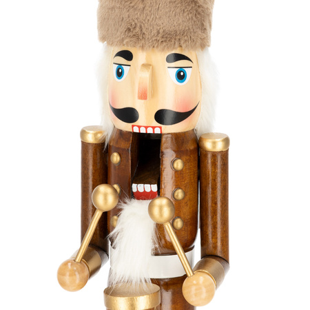 Dziadek do orzechów 30 cm figurka świąteczna choinkowa drewniany żołnierzyk ozdoba na stół