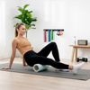 Roller fitness do masażu ciała, średnio twardy, wałek z wypustkami, miętowy