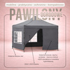 Pawilon handlowy 3x3 m namiot handlowy ekspresowy na imprezy, targ, catering, ciemnoszary