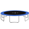 Siatka do trampoliny zewnętrzna z osłoną na sprężyny 427 cm 14 FT 8 słupków niebieska