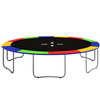 Siatka do trampoliny zewnętrzna z osłoną na sprężyny 427 cm 14 FT 8 słupków multikolor