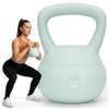Kettlebell miękki 6 kg ciężar do ćwiczeń, kula treningowa, fitness, turkusowy