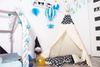 Namiot Tipi czarny w chmury