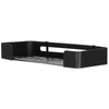 Półka łazienkowa wisząca pod prysznic 32x12 cm stal nierdzewna loft czarna