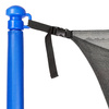 Siatka do trampoliny wewnętrzna z osłoną na sprężyny 244 cm 8 FT 6 słupków niebieska