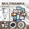 Ramka na zdjęcia 10 zdjęć multiramka 10x15 czarna