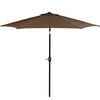 Parasol ogrodowy 260 cm składany na balkon duży brązowy