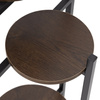 Stojak na kwiaty 81 cm kwietnik metalowy z 3 półkami loft wielopoziomowy do salonu