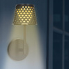 Lampa ogrodowa solarna LED 5w1 ażurowy kinkiet z 3 trybami świecenia czarny
