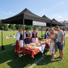Pawilon handlowy 3x3 m namiot handlowy ekspresowy na imprezy, targ, catering, czarny