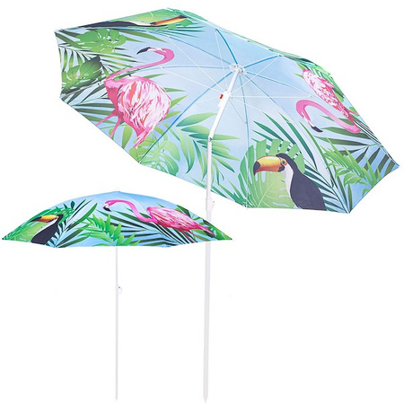 Parasol plażowy 180 cm parasol ogrodowy flamingi