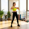 Hula hop cardio, fitness składane z obciążeniem i wypustkami masującymi, czarne