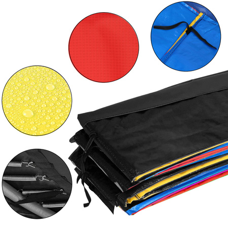 Siatka do trampoliny zewnętrzna z osłoną na sprężyny 244 cm 8FT multikolor