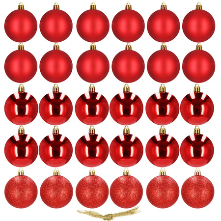 Bombki choinkowe 4 cm na choinkę 30 szt.