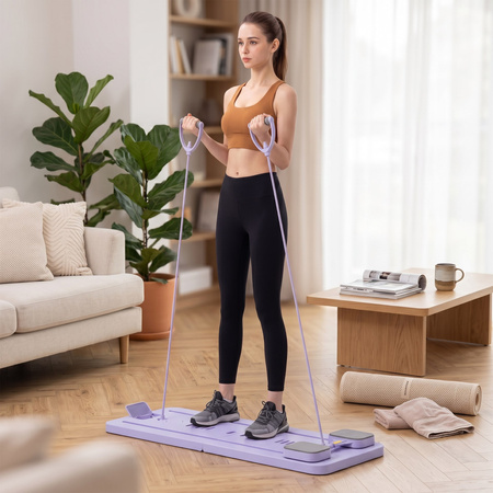 Reformer do pilatesu składany, wielofunkcyjna deska treningowa do ćwiczeń fitness