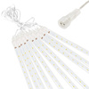Lampki choinkowe 10 szt. sople 480 Led padający śnieg meteory zewnętrzne biały ciepły