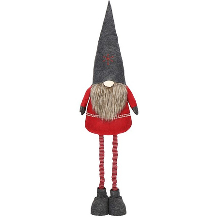 Skrzat świąteczny 95-160 cm, krasnal na teleskopowych nóżkach, gnom
