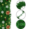 Girlanda choinkowa 300 cm z lampkami 50 LED multikolor, łańcuch na świąteczny, zielony