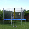 Siatka do trampoliny wewnętrzna z osłoną na sprężyny 426 cm 14 FT 8 słupków niebieska