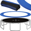 Siatka do trampoliny wewnętrzna z osłoną na sprężyny 426 cm 14 FT 8 słupków niebieska