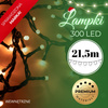 Lampki świąteczne 300 Led ciepły biały 21,5 m oświetlenie choinkowe