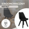 Krzesła Verde 4 szt. do jadalni, kuchni skandynawskie nowoczesne czarne