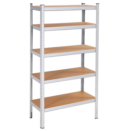Regał metalowy magazynowy 5 półek 180x90x40cm 875kg do piwnicy, garażu