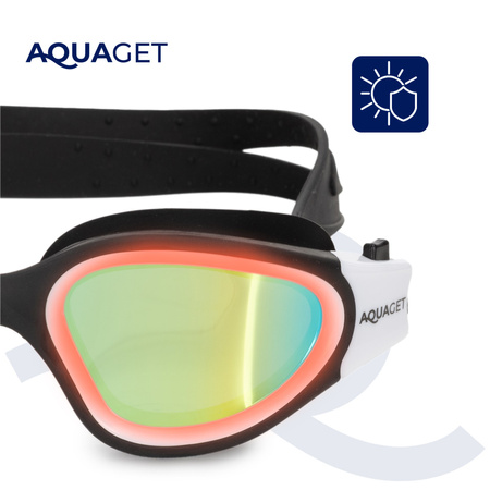 Okularki pływackie Anti-fog okulary do pływania na basen zestaw z zatyczkami