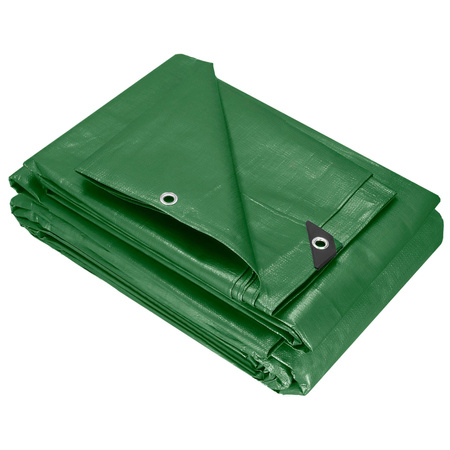 Plandeka 5x8m 120g/m2 gruba płachta ochronna zielona