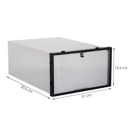 Organizer na buty 30,5x21x12,5 cm zestaw 5 szt. pudełka z otwieraną klapą