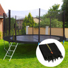 Osłona na sprężyny z siatką zewnętrzną do trampoliny 10FT 305 cm czarna