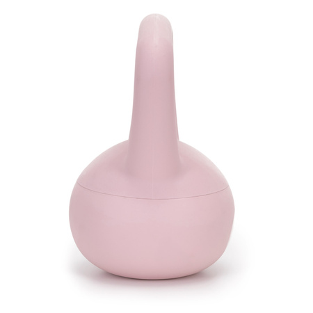 Kettlebell miękki 2kg ciężar do ćwiczeń, kula treningowa, fitness, jasnoróżowy