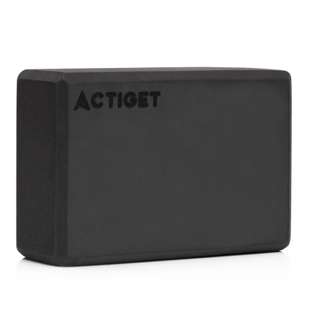 Kostka do jogi 23x15x7,5 cm pianka EVA blok do ćwiczeń klocek do pilates stretching czarny