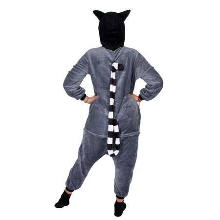 Piżama jednoczęściowa kigurumi damska kombinezon lemur rozmiar S