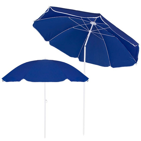 Parasol plażowy 180 cm parasol ogrodowy niebiesko-biały