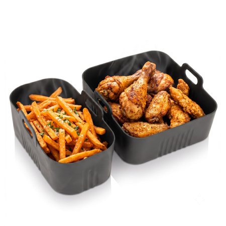 Wkład silikonowy do Air Fryer 1,5-3 L zestaw 2 szt.  foremka do frytkownicy beztłuszczowej