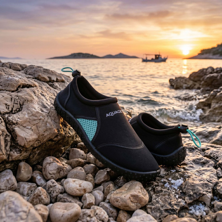 Buty do wody, plażowe szybkoschnące na kajak jeżowce, kamienie rozm. 37 damskie czarne