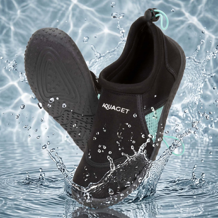 Buty do wody, plażowe szybkoschnące na kajak jeżowce, kamienie, rozm. 40 damskie czarne